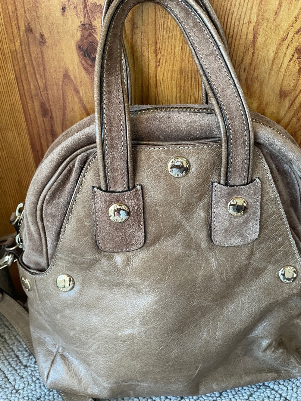 abro Genuine Leather Brown Bag - Picture 2 of 7